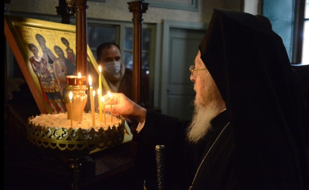 ‎قداسة البطريرك برثلماوس في عيد القديسة نينا