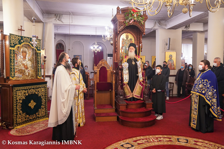 Αρχιερατική Παράκληση ενώπιον Ιερών Λειψάνων στη Παναγία Δοβρά