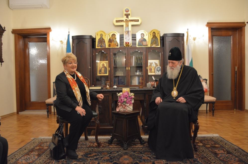 Συνάντηση του Πατριάρχη Βουλγαρίας με την Ρουμάνα Πρέσβειρα
