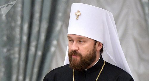 Митрополит Иларион выразил соболезнования Блаженнейшему Патриарху Иерусалимскому Феофилу в связи с кончиной архимандрита Евсевия (Дангаласа)