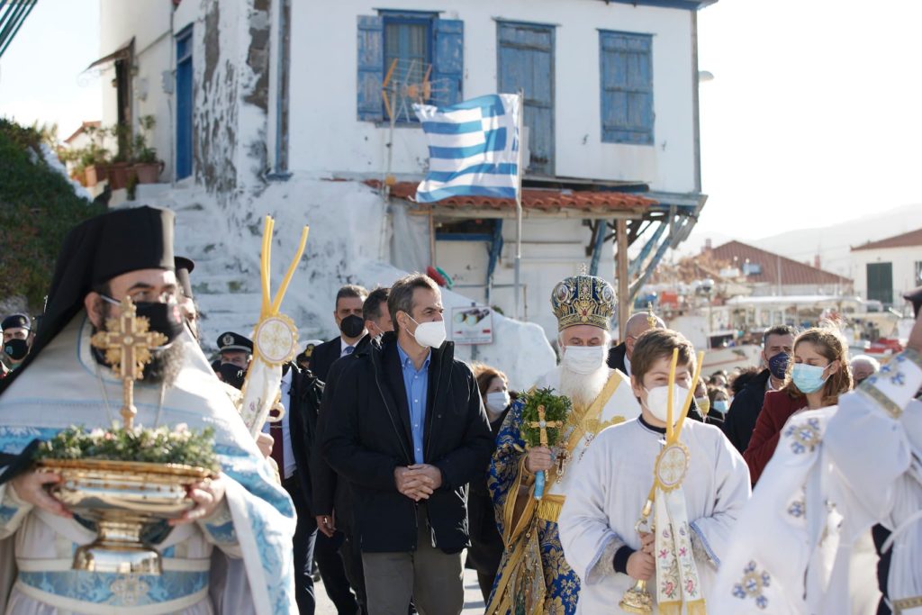 Μητσοτάκης από Άγιο Ευστράτιο: Σπουδαία ημέρα της Ορθοδοξίας
