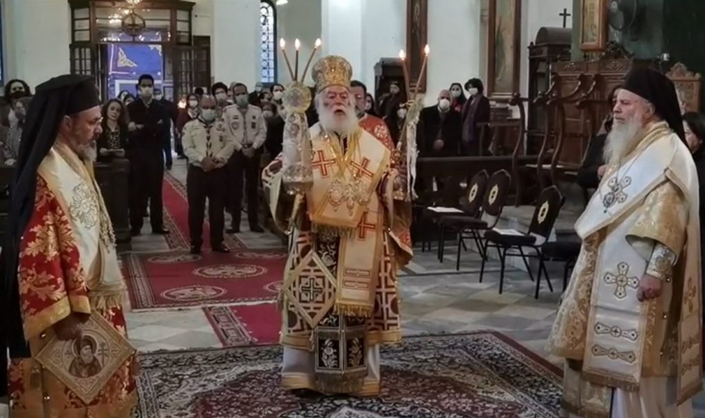 Patriarch of Alexandria Theodoros officiates at enthronement of new Metropolitan of Pelusium Narcissus
