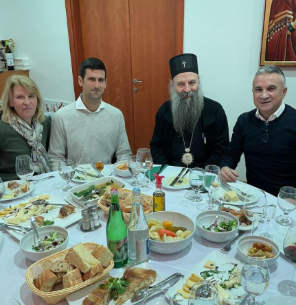 Γεύμα Τζόκοβιτς με τον Πατριάρχη Σερβίας