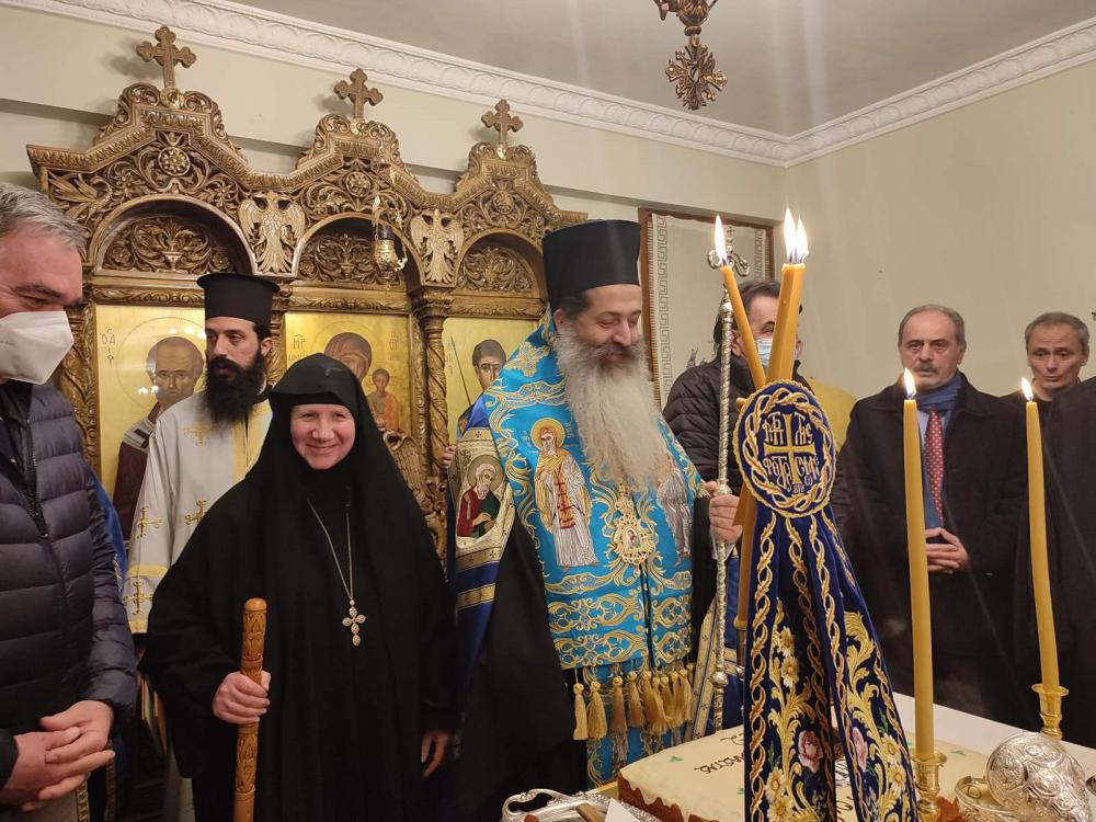 Ο Φθιώτιδος Συμεών τίμησε την γερόντισσα Ιωάννα στην Μονή Δαμάστας