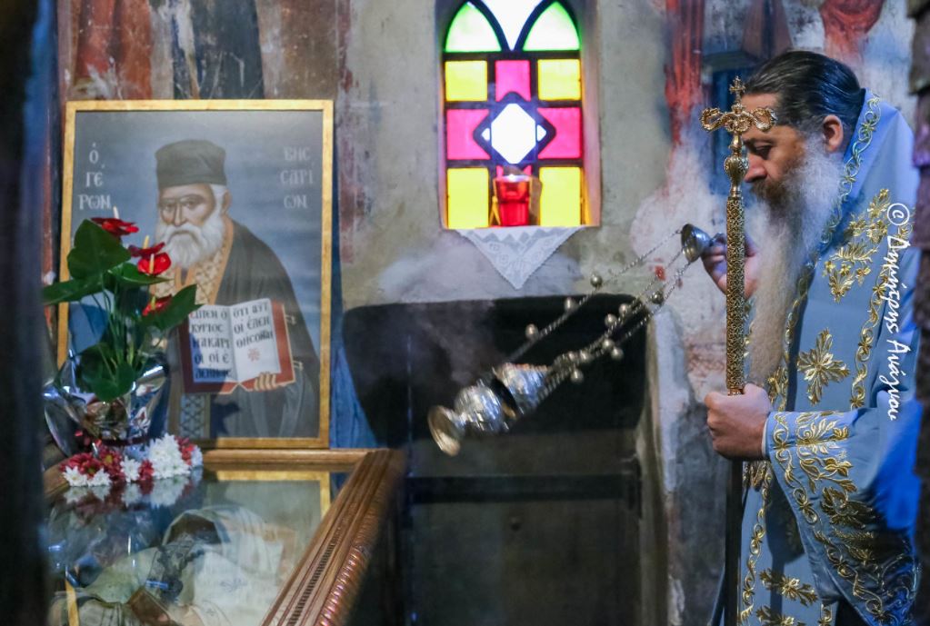 Services commemorating feast day of Elder Vissarion of Agathonos Monastery