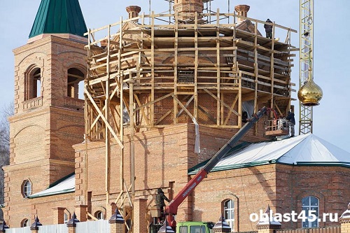 Новости В Чимеевском монастыре под Курганом завершили строительство церкви на месте сгоревшей