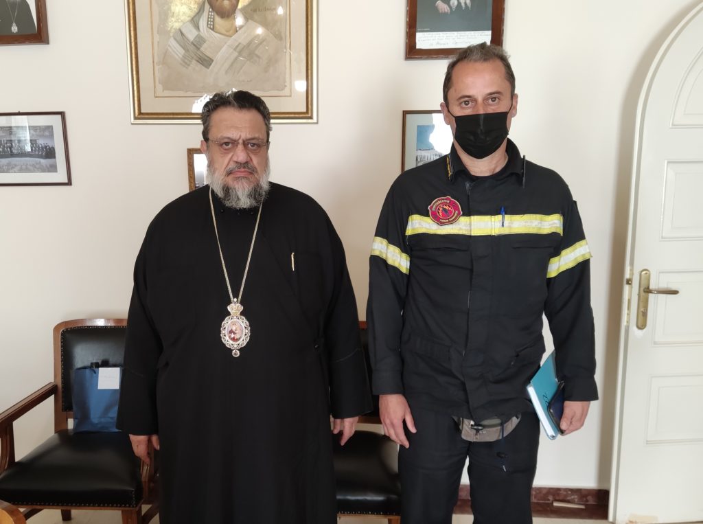 Στο Μητροπολίτη Μεσσηνίας ο  νέος Διοικητής Πυροσβεστικής Μεσσηνίας