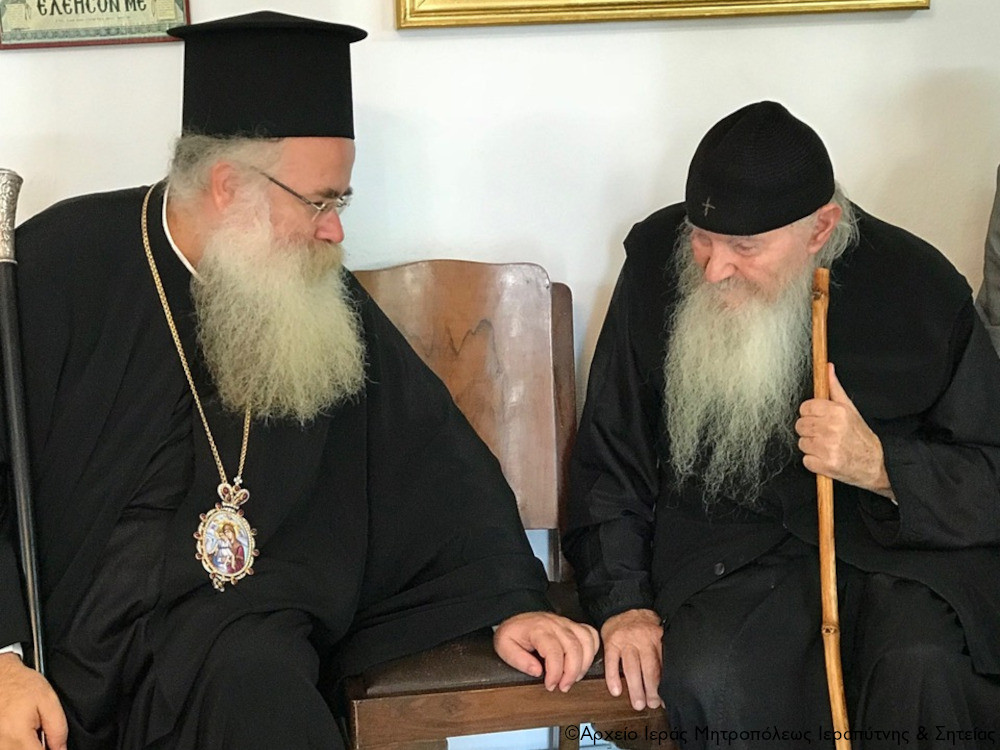 Ο επικήδειος λόγος Μητροπολίτη Ιεραπύτνης για τον μακαριστό Αρχιμ. Αναστάσιο Χατζάκη