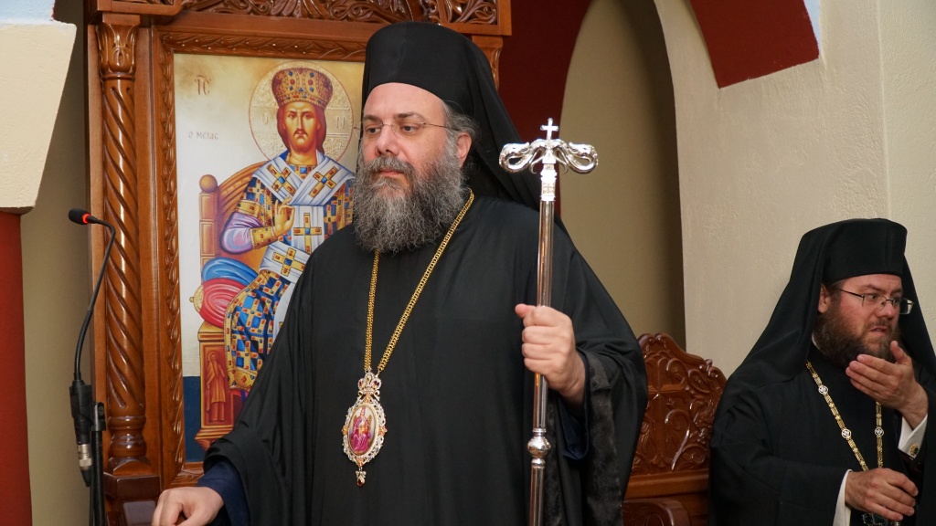 Ο Μητροπολίτης Τρίκκης στον Ι.Ν. Αγ. Παρασκευής Φλαμουλίου Τρικάλων