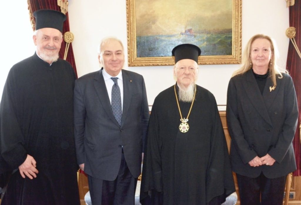 البطريرك برثلماوس يستقبل سفير اثينا الجديد في انقرة