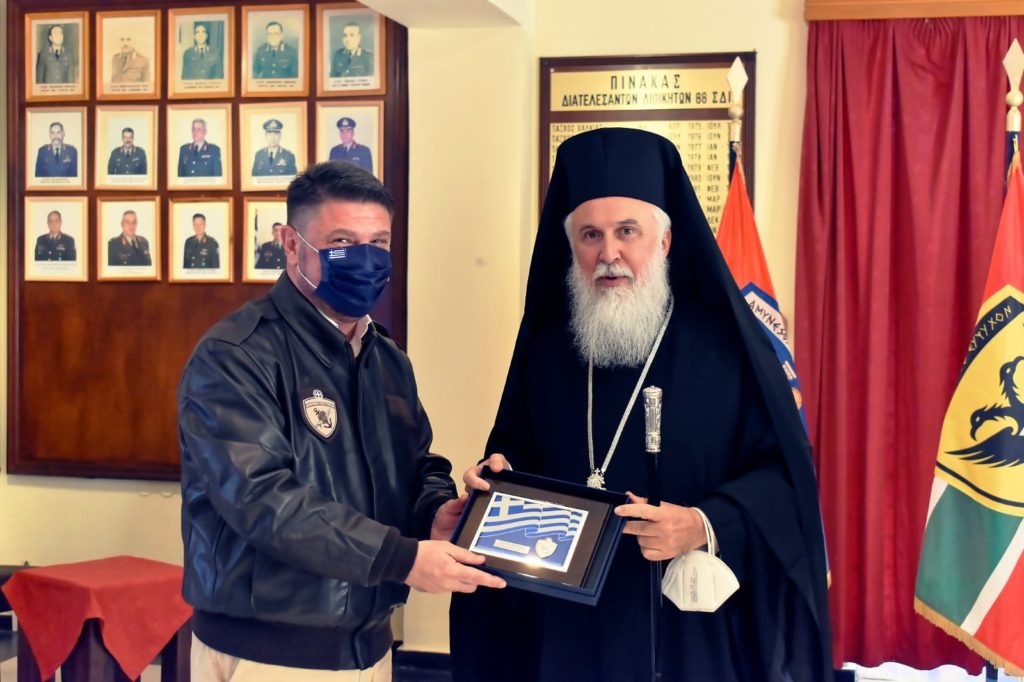 Συνάντηση Μητροπολίτη Λήμνου – Υφυπ. Εθνικής Άμυνας Νίκου Χαρδαλιά