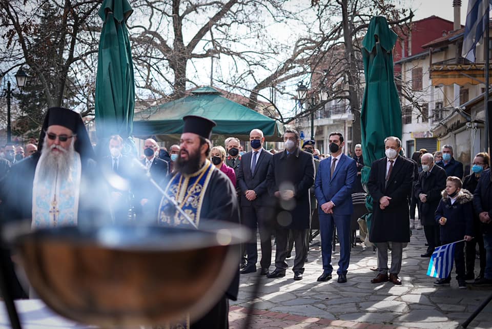 144 χρόνια από την Επανάσταση του Κολινδρού – Στο μνημείο του Επισκόπου Κίτρους Νικολάου Λούση