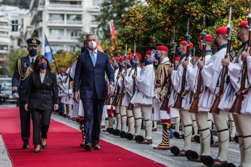 Συνάντηση Προέδρου του Μαυροβουνίου με την ΠτΔ