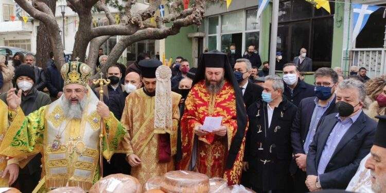 Στον Κρουσώνα ο Αρχιεπίσκοπος Κρήτης για τον εορτασμό του Αγ. Χαραλάμπους
