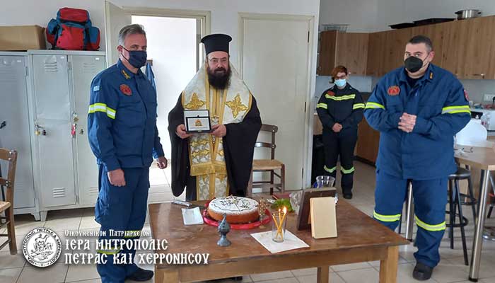 Αγιασμός και κοπή βασιλόπιτας στην Πυροσβεστική Υπηρεσία Αγίου Νικολάου