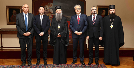 Newly appointed ambassadors visit the Serbian Patriarch