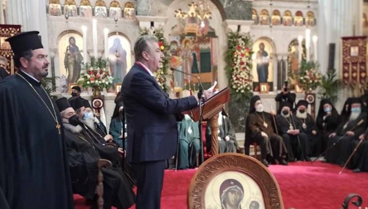 Προσφώνηση Περιφερειάρχη Κρήτης Σταύρου Αρναουτάκη στην Ενθρόνιση του Αρχιεπισκόπου Κρήτης