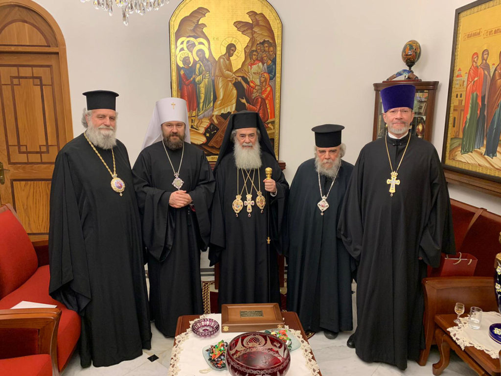 Председатель ОВЦС встретился с Блаженнейшим Патриархом Иерусалимским Феофилом III