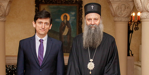 Συνάντηση Πατριάρχη Σερβίας με τον Πρέσβη της Ουκρανίας στην Σερβία