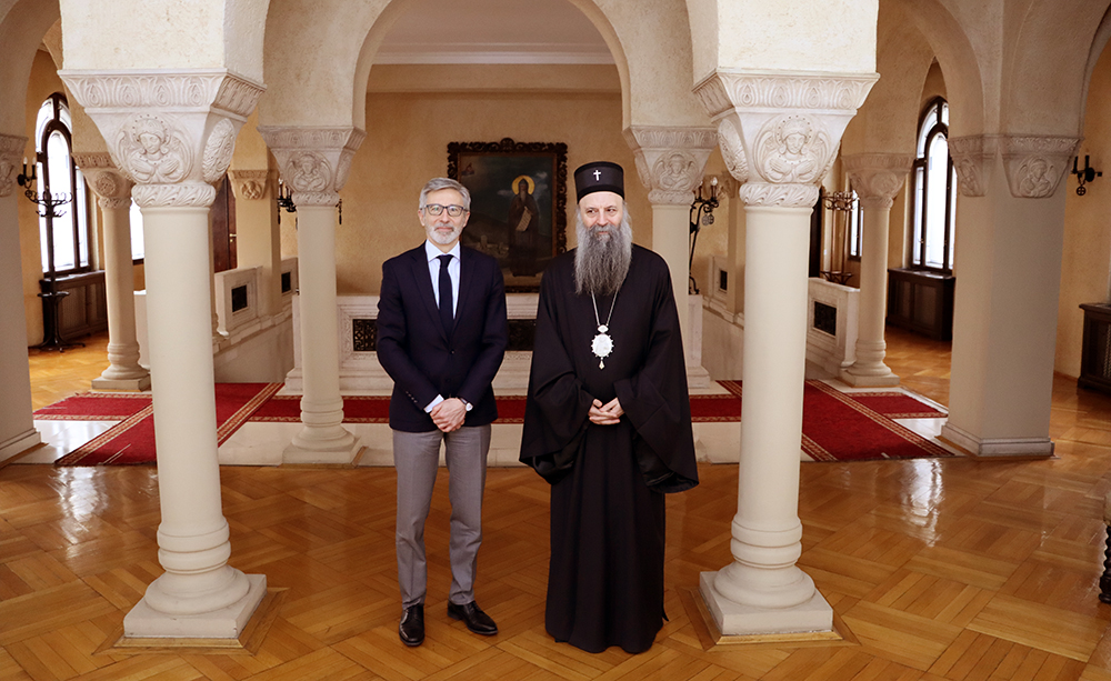 Συνάντηση Πατριάρχη Σερβίας με τον πρέσβη της Γαλλίας στην Σερβία