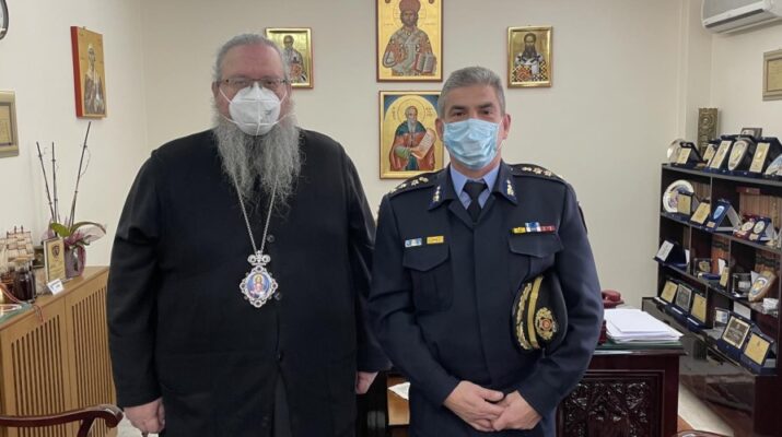 Επίσκεψη Διοικητή της Πυροσβεστικής Υπηρεσίας στον Μητροπολίτη Λαρίσης 