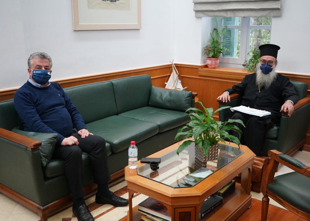 Συνάντηση Περιφερειάρχη Κρήτης – Μητροπολίτη Γορτύνης και Αρκαδίας