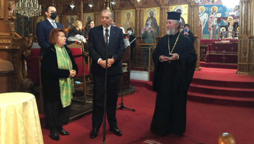 Preotul Petre Matei din Cipru a primit decorația Președintelui Iohannis: Ordinul „Meritul Cultural” în grad de Cavaler