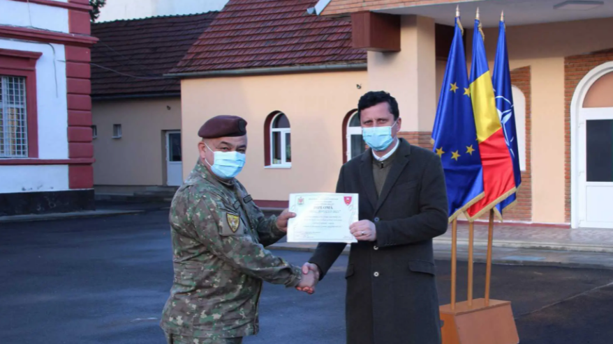Preotul militar Cristian Marțian este Omul Anului 2021 în Brigada 81 Mecanizată Bistrița
