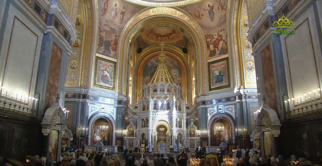 Трансляция Патриаршего богослужения из Храма Христа Спасителя