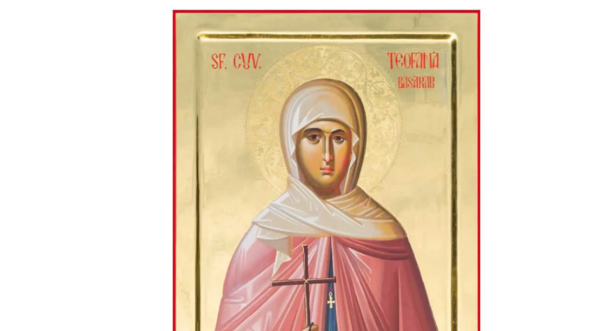 A fost canonizată Cuv. Teofana Basarab, prima monahie de neam român din istorie