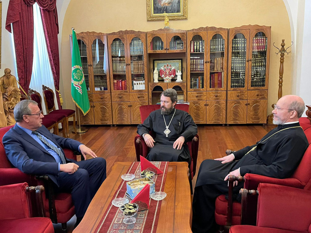 Metropolitan of Volokolamsk visiting Holy Land