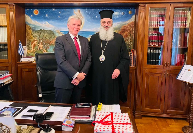Συνάντηση Μητροπολίτη Αλεξανδρουπόλεως με τον πολιτικό σύμβουλο της Πρεσβείας του Καναδά