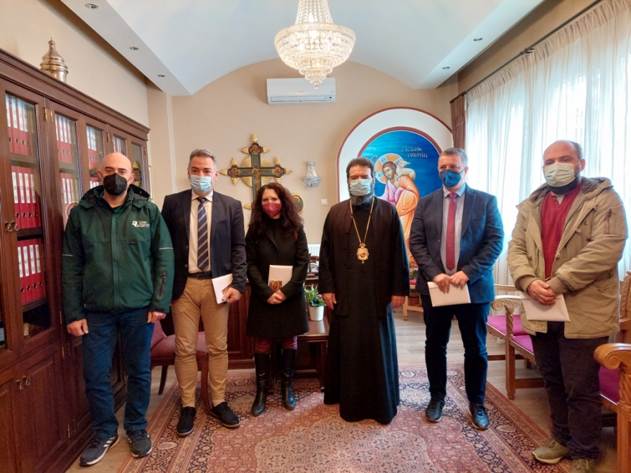 Μέλη του ΣΥ.ΦΑ Έβρου στον Μητροπολίτη Μαρωνείας