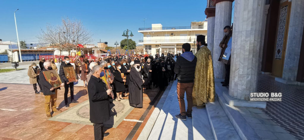 H εορτή της αναστήλωσης των Ιερών εικόνων στην Νέα Τίρυνθα