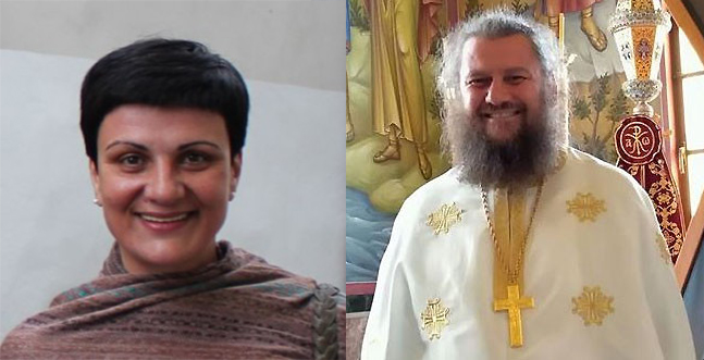 Иконом Стилиян Табаков и проф. Клара Тонева в „Живото слово“