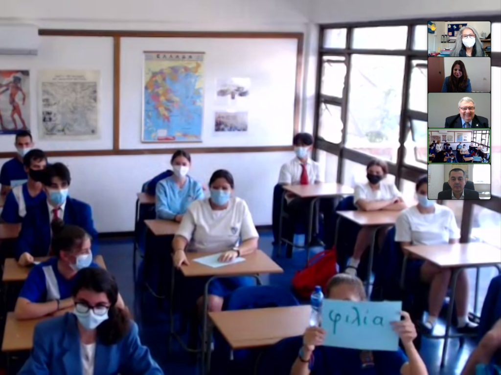 Συνάντηση Γ. Χρυσουλάκη με μαθητές του ελληνικού σχολείου SAHETI στη Ν. Αφρική