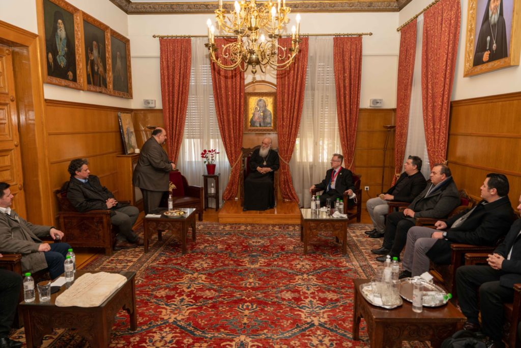 H συνάντηση εκπροσώπων της ΟΜΣΙΕ με τον Αρχιεπίσκοπο Ιερώνυμο