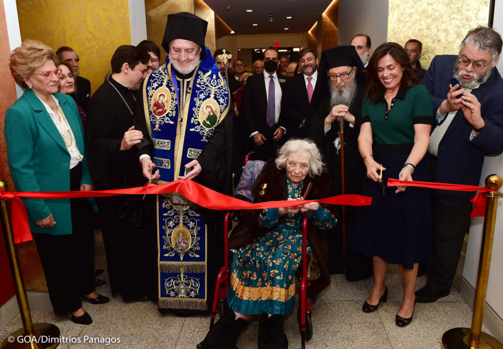 Archbishop Elpidophoros Awards Saint Paul Medal to Helen Chiotes at Grand Opening of Chiotes Family Hall