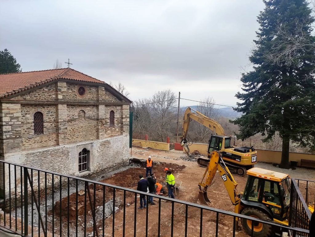 Προχωρά η αναπαλαίωση στο Ιερό Προσκύνημα Μεγάλης Παναγιάς