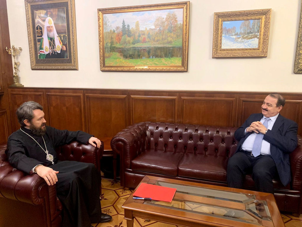 Συνάντηση Μητροπολίτη Βολοκολάμσκ με τον Πρέσβη της Συρίας στη Μόσχα