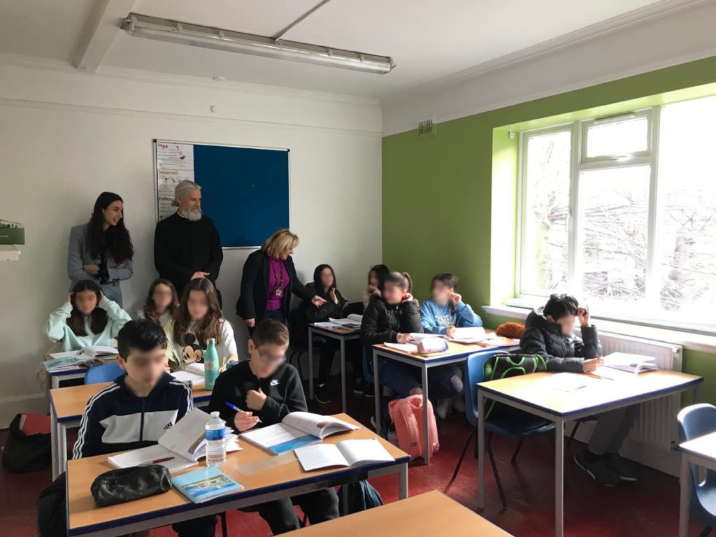 Educational visit at the School of Saint Demetrios in Edmonton