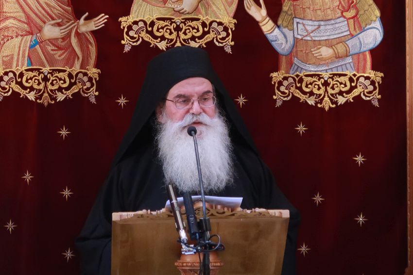 Ο π. Αρτέμιος Γρηγοριάτης στον Μητροπολιτικό Ναού Κισάμου