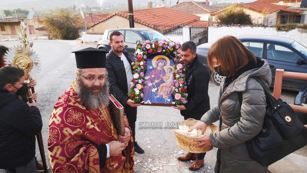 Υποδοχή της Ιεράς Εικόνας της Παναγίας Γοργοεπηκόου στο Κιβέρι Αργολίδος