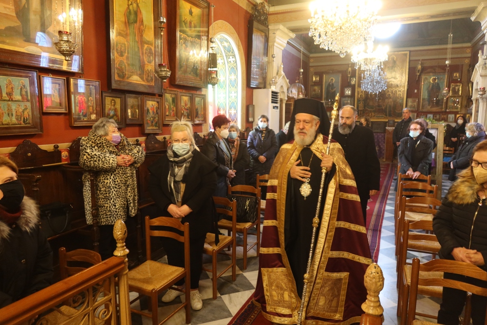 Στους Ταξιάρχες Ερμούπολης ο Μητροπολίτης Σύρου για τη Β’ Κυριακή των Νηστειών