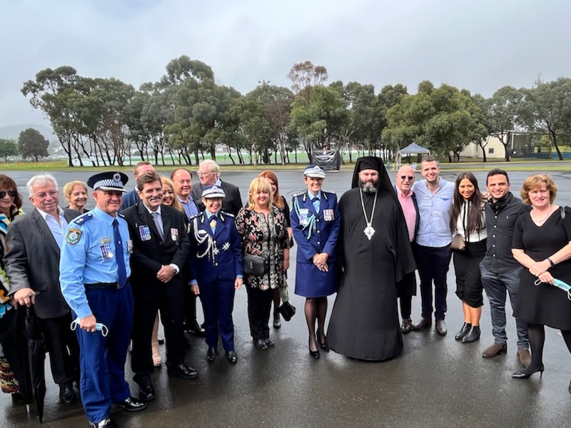 Bishop Bartholomew of Charioupolis attending the Attestation Ceremony at the NSW Police Academy