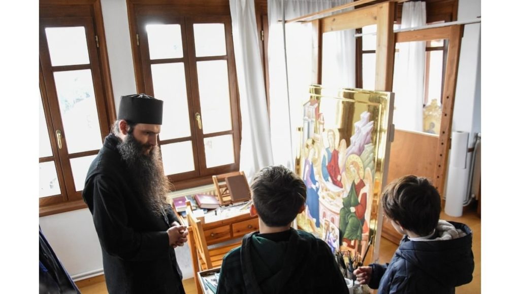 His Eminence Archbishop Elpidophoros, Pilgrims Arrive at Mount Athos