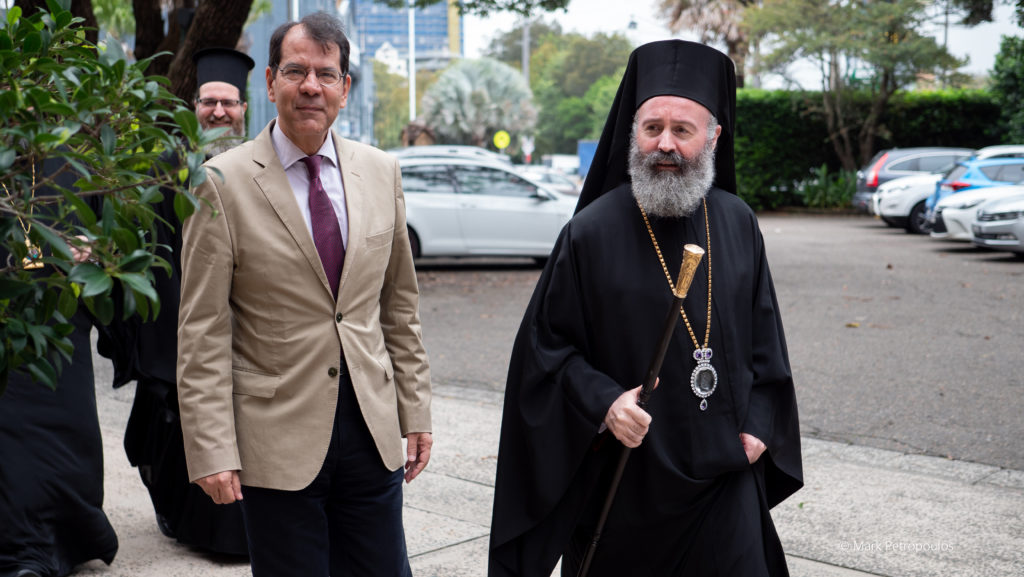 Καμπέρα: Ο Έλληνας Πρέσβης επισκέφθηκε την Αρχιεπισκοπή Αυστραλίας
