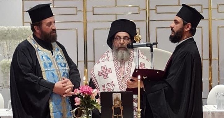 His Grace Bishop Kyriakos of Sozopolis Blessing and opening the Community Centre of Hobsons Bay