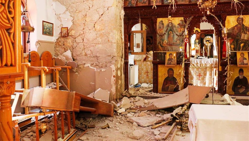 Ηράκλειο: «Λαβωμένες» δεκάδες εκκλησίες από τον σεισμό