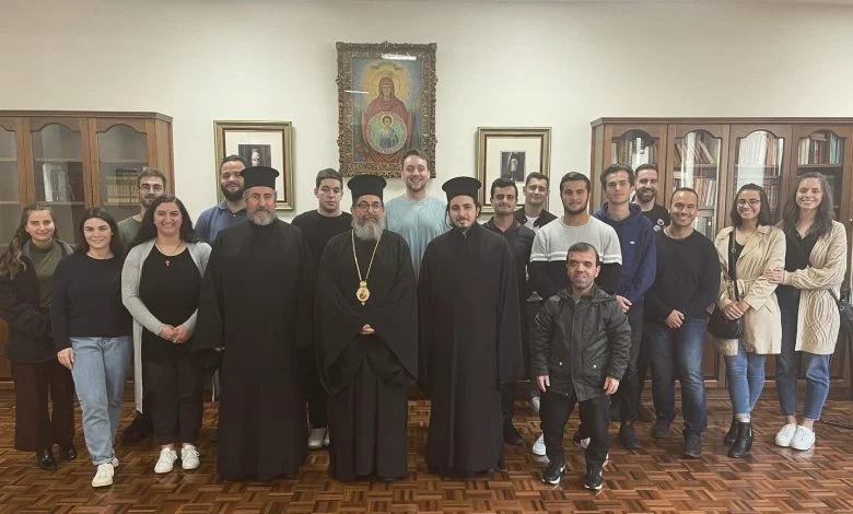 Meeting of His Grace Bishop Kyriakos of Sozopolis with Youth from the District of Melbourne